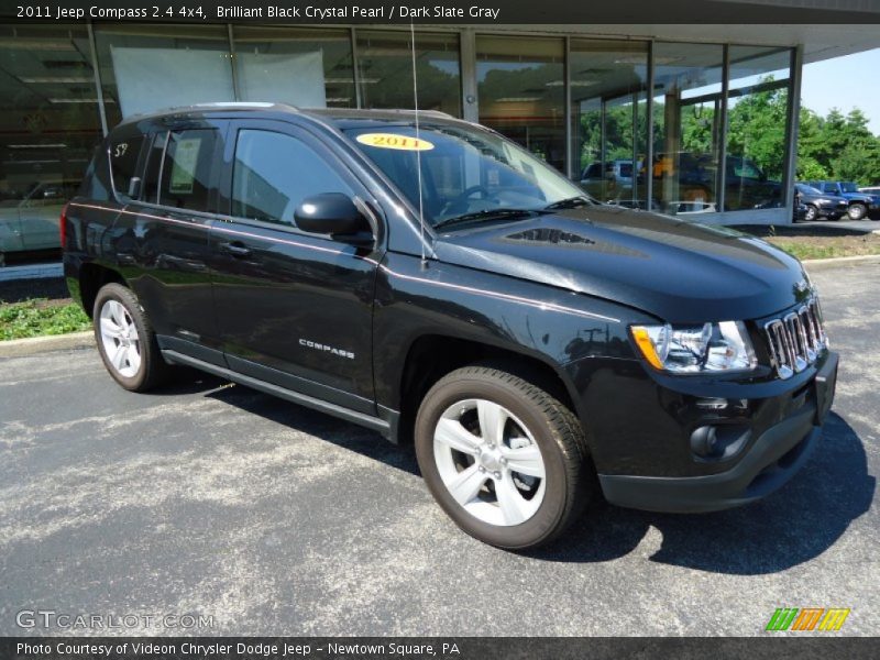 Brilliant Black Crystal Pearl / Dark Slate Gray 2011 Jeep Compass 2.4 4x4