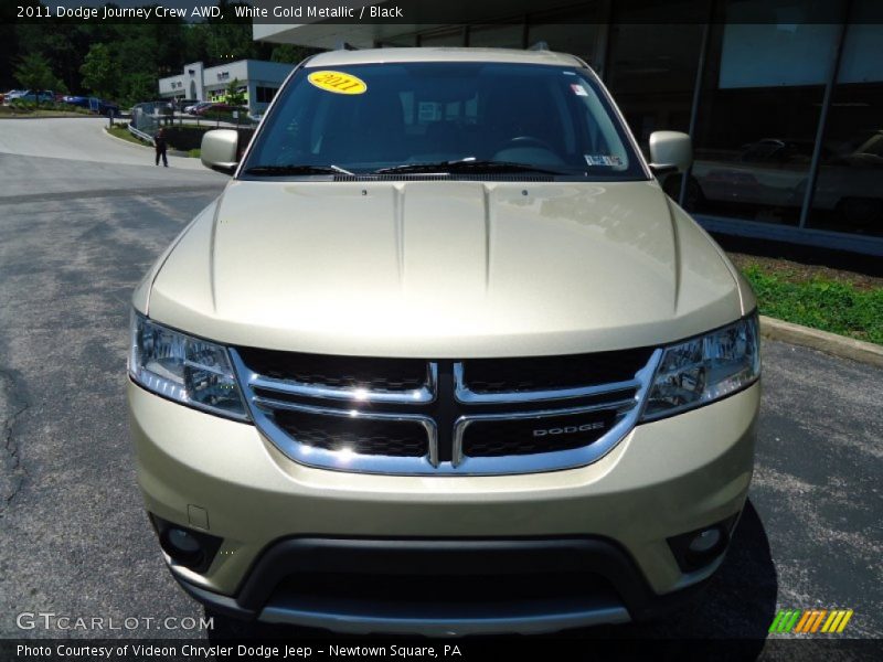White Gold Metallic / Black 2011 Dodge Journey Crew AWD