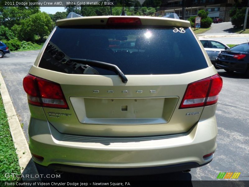 White Gold Metallic / Black 2011 Dodge Journey Crew AWD