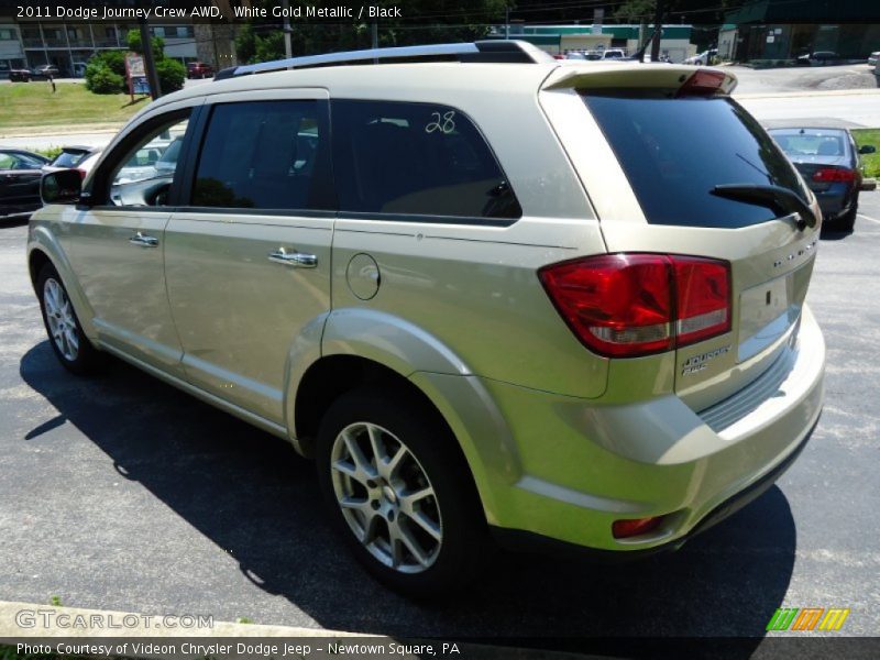 White Gold Metallic / Black 2011 Dodge Journey Crew AWD
