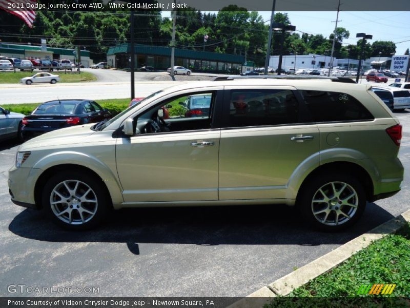 White Gold Metallic / Black 2011 Dodge Journey Crew AWD