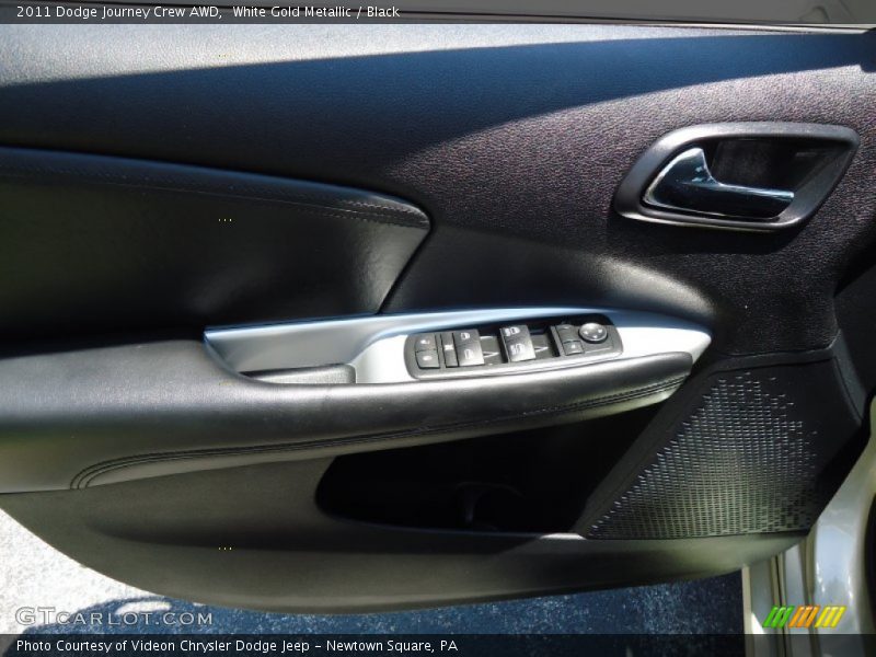 White Gold Metallic / Black 2011 Dodge Journey Crew AWD