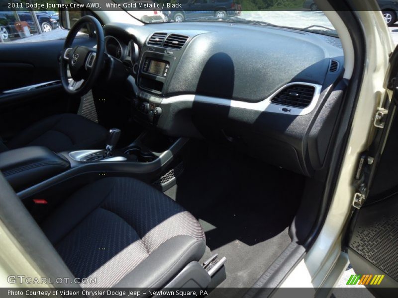 White Gold Metallic / Black 2011 Dodge Journey Crew AWD