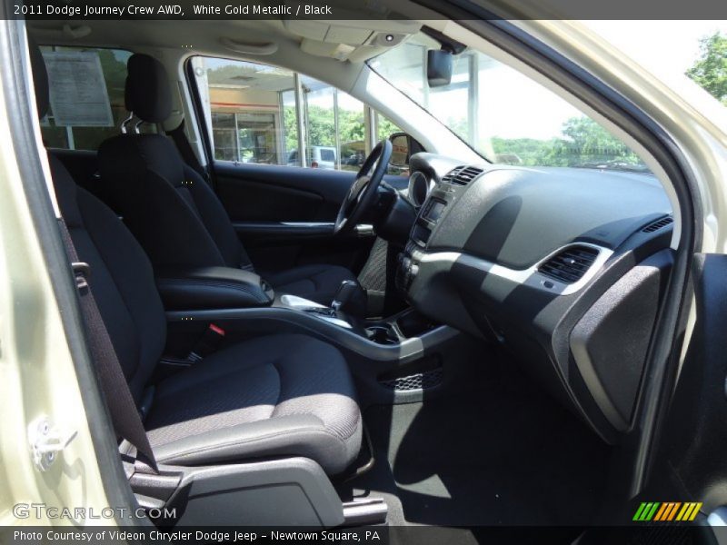 White Gold Metallic / Black 2011 Dodge Journey Crew AWD