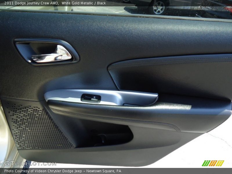 White Gold Metallic / Black 2011 Dodge Journey Crew AWD