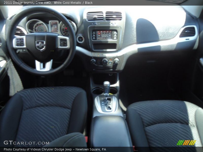 White Gold Metallic / Black 2011 Dodge Journey Crew AWD