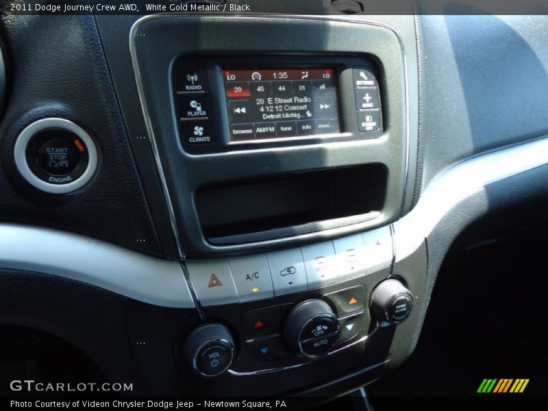 White Gold Metallic / Black 2011 Dodge Journey Crew AWD