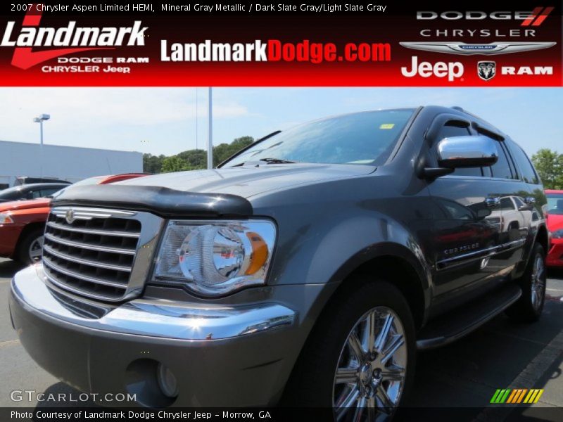 Mineral Gray Metallic / Dark Slate Gray/Light Slate Gray 2007 Chrysler Aspen Limited HEMI