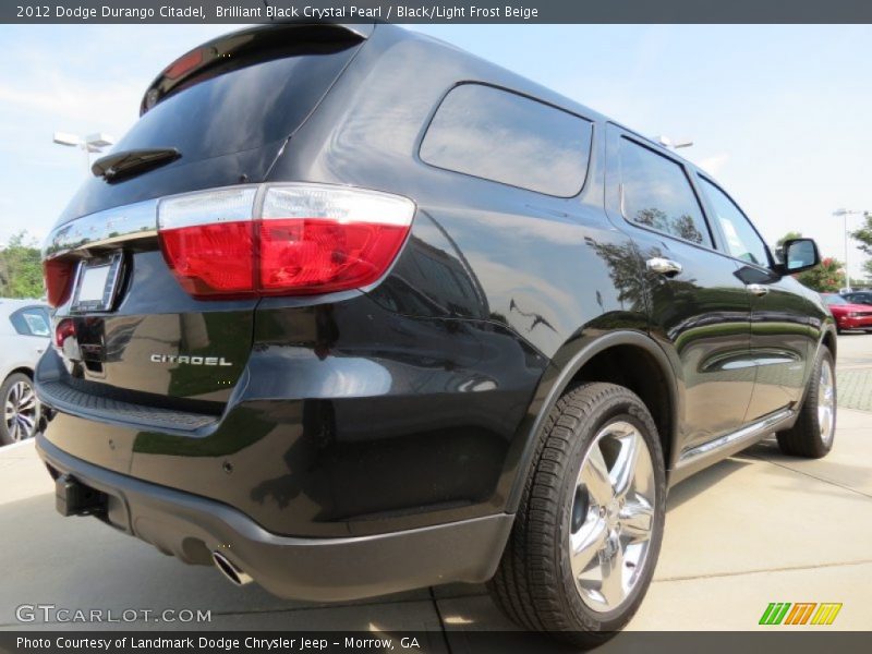 Brilliant Black Crystal Pearl / Black/Light Frost Beige 2012 Dodge Durango Citadel