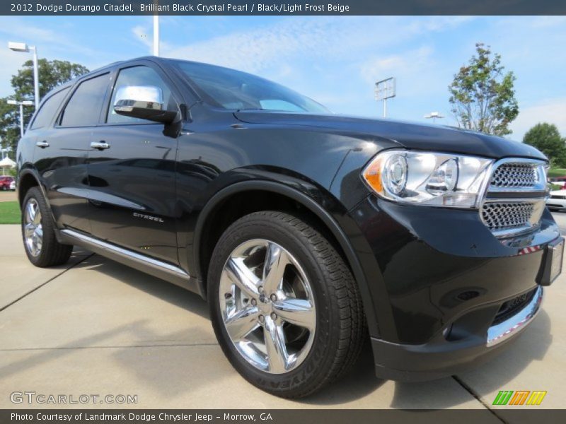 Brilliant Black Crystal Pearl / Black/Light Frost Beige 2012 Dodge Durango Citadel
