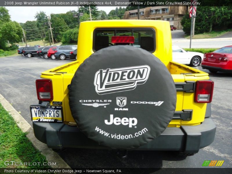 Detonator Yellow / Dark Slate Gray/Med Slate Gray 2008 Jeep Wrangler Unlimited Rubicon JK-8 Independence 4x4