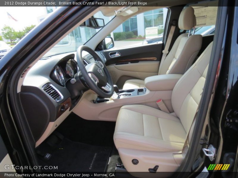  2012 Durango Citadel Black/Light Frost Beige Interior