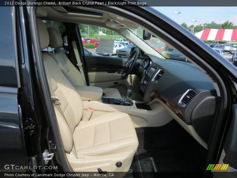 Brilliant Black Crystal Pearl / Black/Light Frost Beige 2012 Dodge Durango Citadel