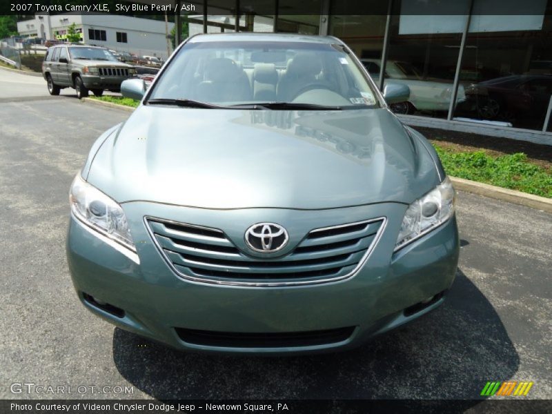 Sky Blue Pearl / Ash 2007 Toyota Camry XLE
