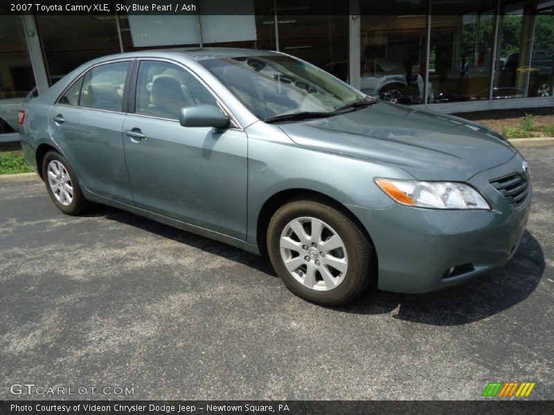 Sky Blue Pearl / Ash 2007 Toyota Camry XLE