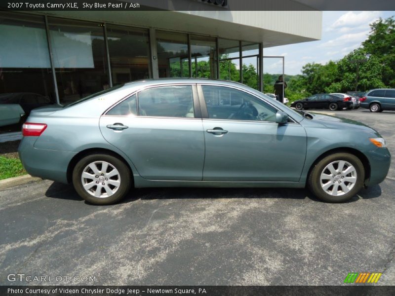 Sky Blue Pearl / Ash 2007 Toyota Camry XLE