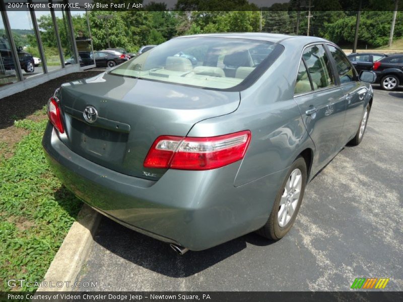Sky Blue Pearl / Ash 2007 Toyota Camry XLE