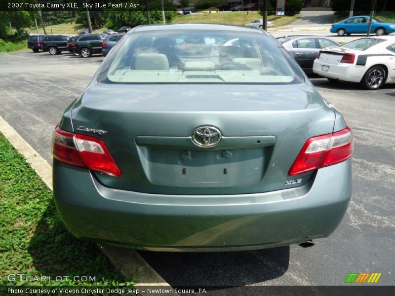 Sky Blue Pearl / Ash 2007 Toyota Camry XLE