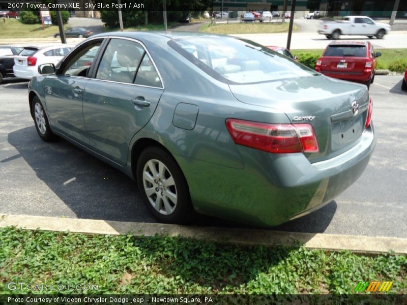 Sky Blue Pearl / Ash 2007 Toyota Camry XLE