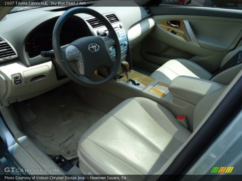 Sky Blue Pearl / Ash 2007 Toyota Camry XLE