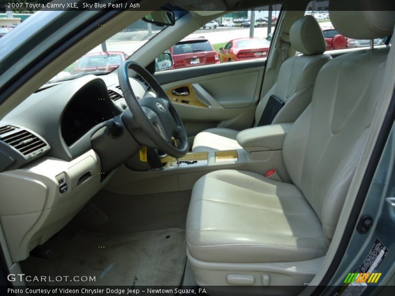 Sky Blue Pearl / Ash 2007 Toyota Camry XLE