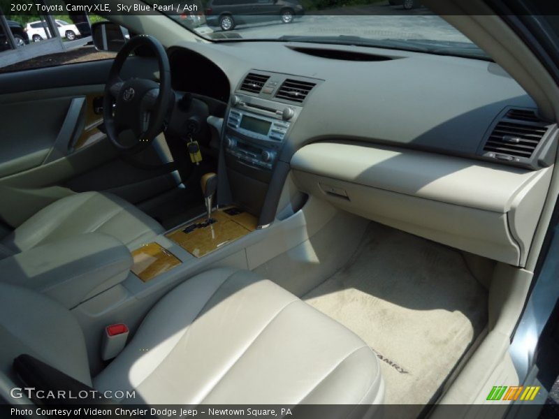 Sky Blue Pearl / Ash 2007 Toyota Camry XLE