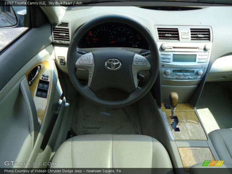 Sky Blue Pearl / Ash 2007 Toyota Camry XLE