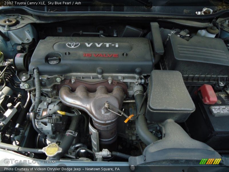 Sky Blue Pearl / Ash 2007 Toyota Camry XLE