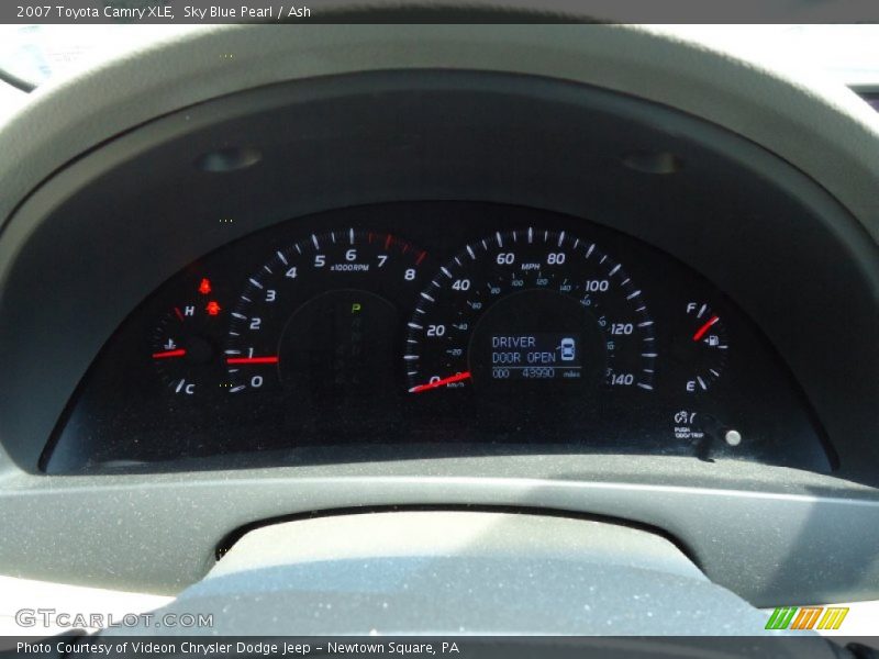 Sky Blue Pearl / Ash 2007 Toyota Camry XLE