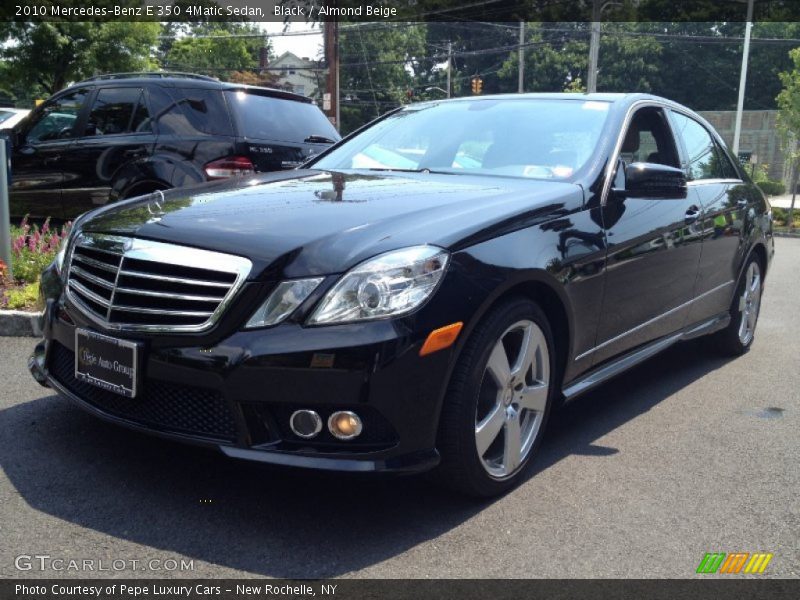 Black / Almond Beige 2010 Mercedes-Benz E 350 4Matic Sedan