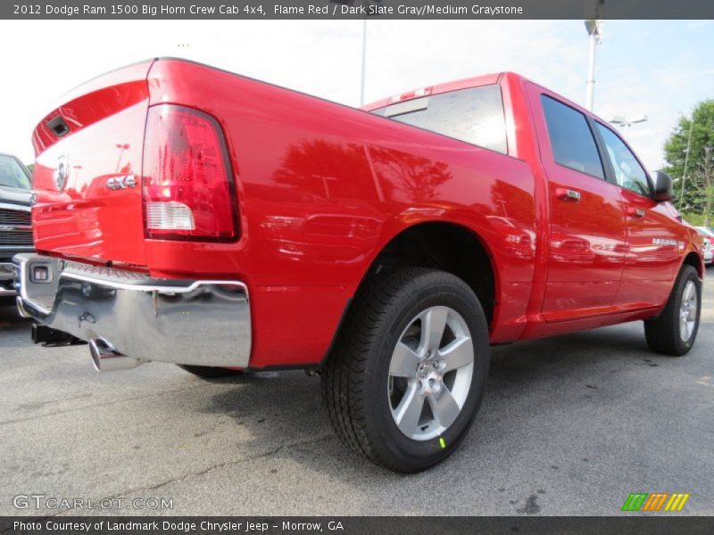 Flame Red / Dark Slate Gray/Medium Graystone 2012 Dodge Ram 1500 Big Horn Crew Cab 4x4