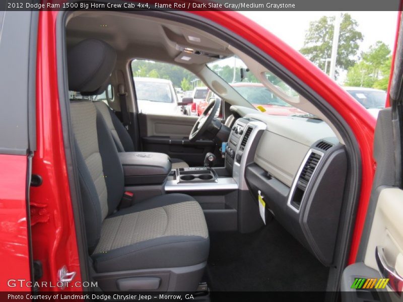 Flame Red / Dark Slate Gray/Medium Graystone 2012 Dodge Ram 1500 Big Horn Crew Cab 4x4