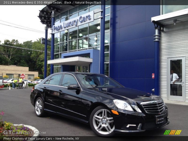 Black / Natural Beige/Black 2011 Mercedes-Benz E 350 4Matic Sedan