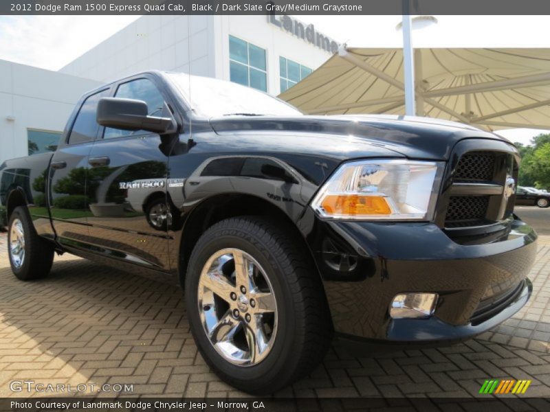 Black / Dark Slate Gray/Medium Graystone 2012 Dodge Ram 1500 Express Quad Cab