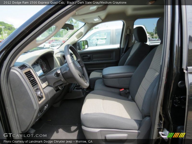 Black / Dark Slate Gray/Medium Graystone 2012 Dodge Ram 1500 Express Quad Cab
