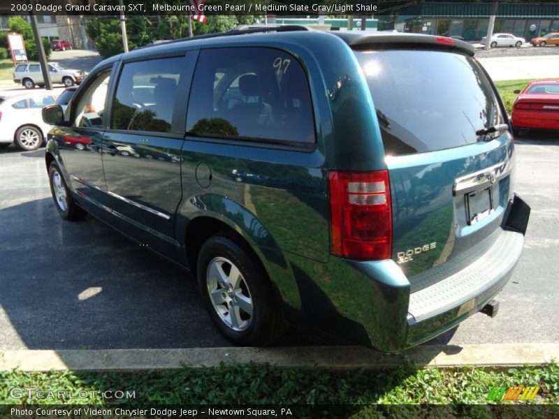 Melbourne Green Pearl / Medium Slate Gray/Light Shale 2009 Dodge Grand Caravan SXT