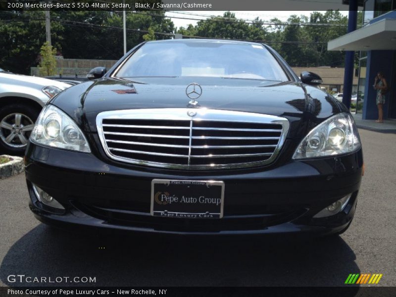 Black / Savanna/Cashmere 2009 Mercedes-Benz S 550 4Matic Sedan