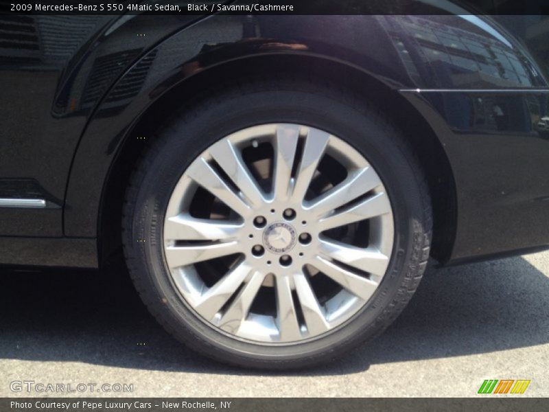 Black / Savanna/Cashmere 2009 Mercedes-Benz S 550 4Matic Sedan