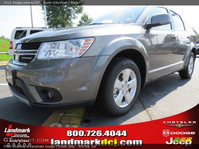 Storm Grey Pearl / Black 2012 Dodge Journey SXT