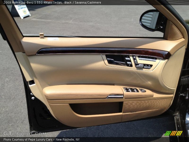 Black / Savanna/Cashmere 2009 Mercedes-Benz S 550 4Matic Sedan