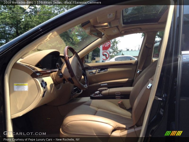 Black / Savanna/Cashmere 2009 Mercedes-Benz S 550 4Matic Sedan