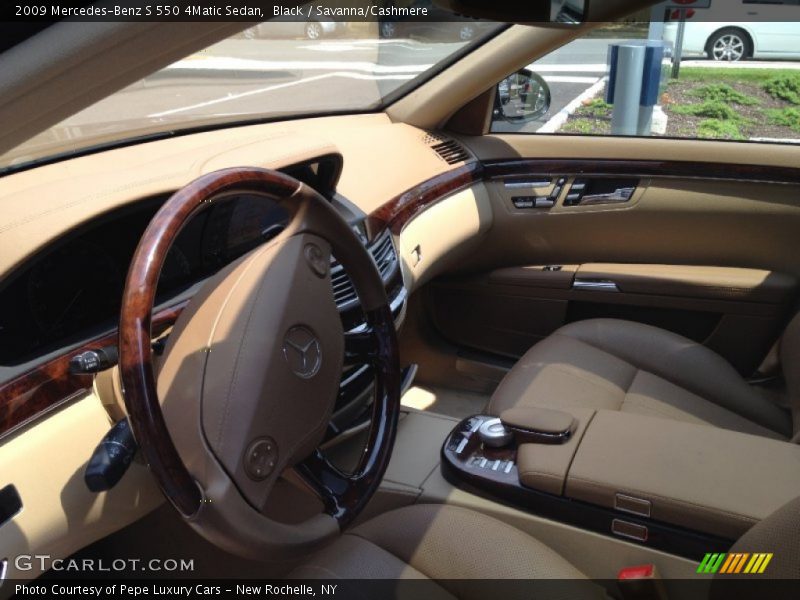 Black / Savanna/Cashmere 2009 Mercedes-Benz S 550 4Matic Sedan