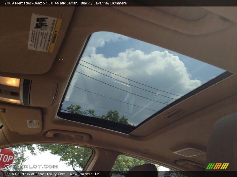 Black / Savanna/Cashmere 2009 Mercedes-Benz S 550 4Matic Sedan