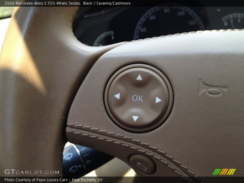 Black / Savanna/Cashmere 2009 Mercedes-Benz S 550 4Matic Sedan