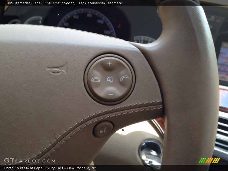 Black / Savanna/Cashmere 2009 Mercedes-Benz S 550 4Matic Sedan