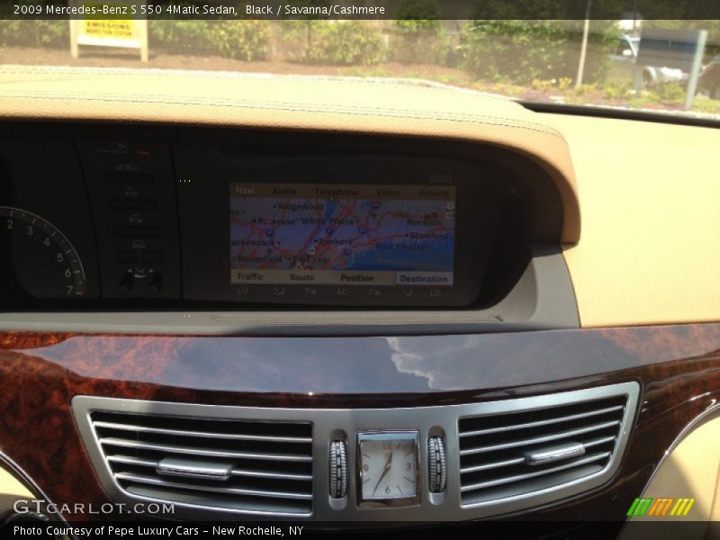 Black / Savanna/Cashmere 2009 Mercedes-Benz S 550 4Matic Sedan