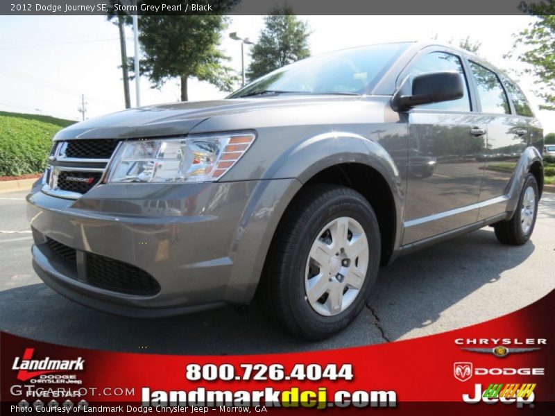 Storm Grey Pearl / Black 2012 Dodge Journey SE