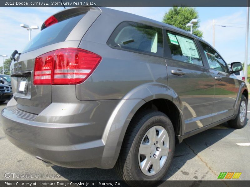 Storm Grey Pearl / Black 2012 Dodge Journey SE