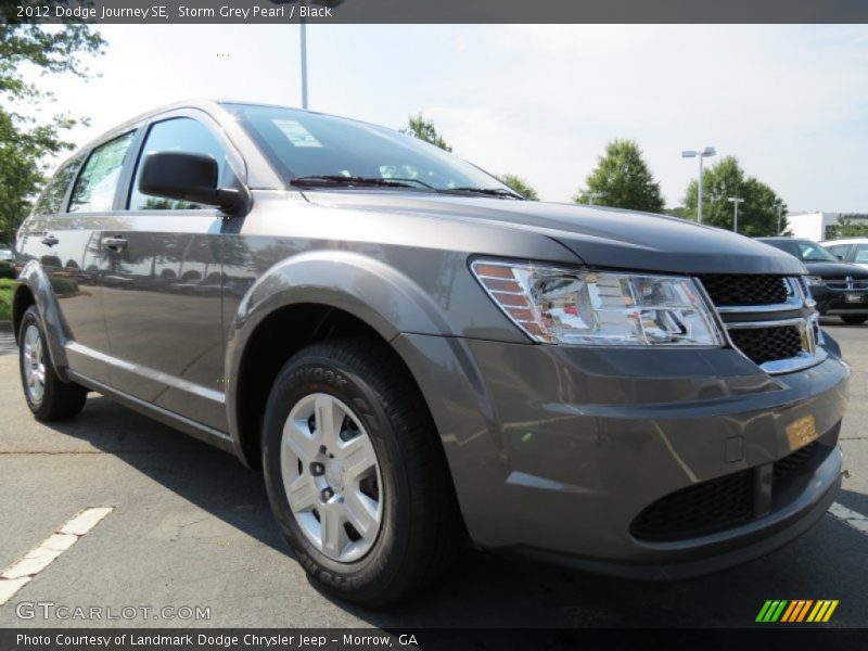 Storm Grey Pearl / Black 2012 Dodge Journey SE