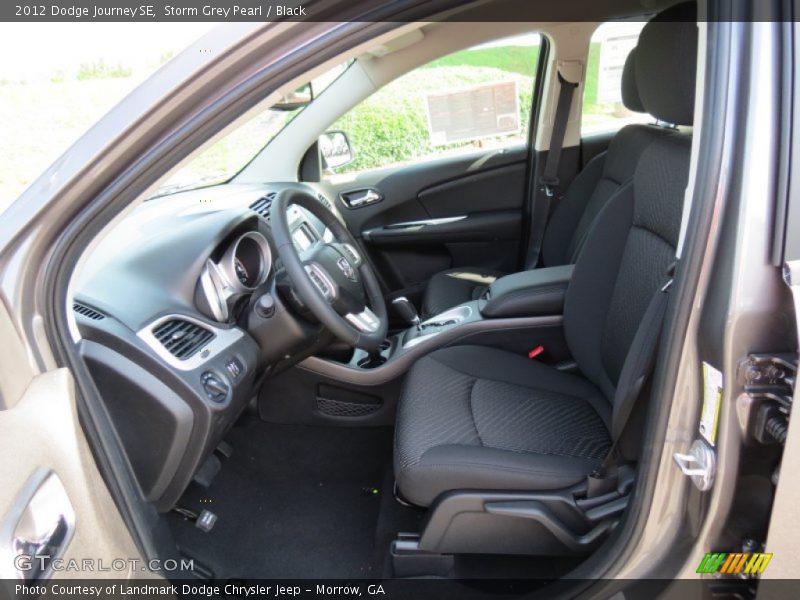 Storm Grey Pearl / Black 2012 Dodge Journey SE